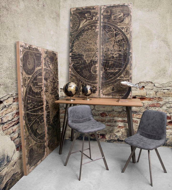 Globo de Bronce y Negro (Decoración Moderna)