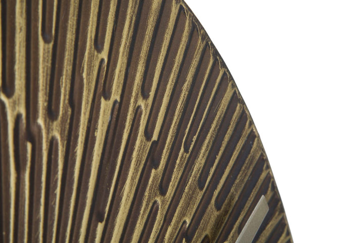 Reloj de Pared de Metal Bronce