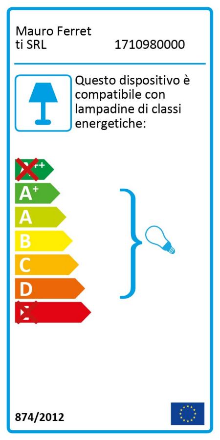 Lámpara de Pared Redonda de Metal Dorado