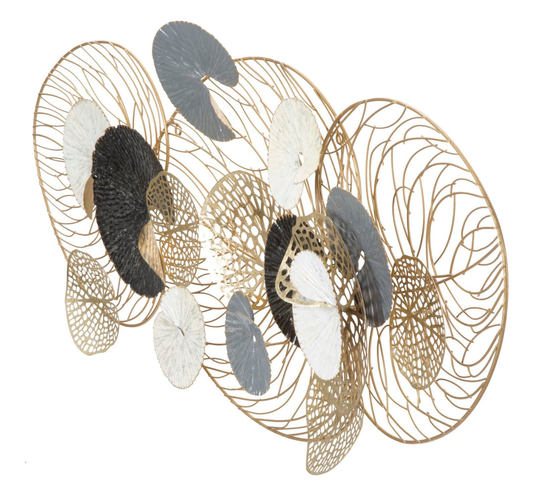 Decoración de pared en forma de hoja de metal