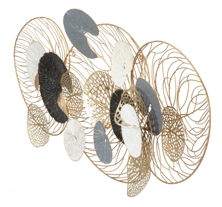 Decoración de pared en forma de hoja de metal