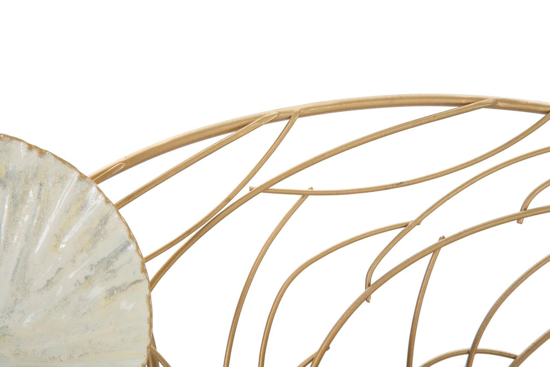 Decoración de pared en forma de hoja de metal