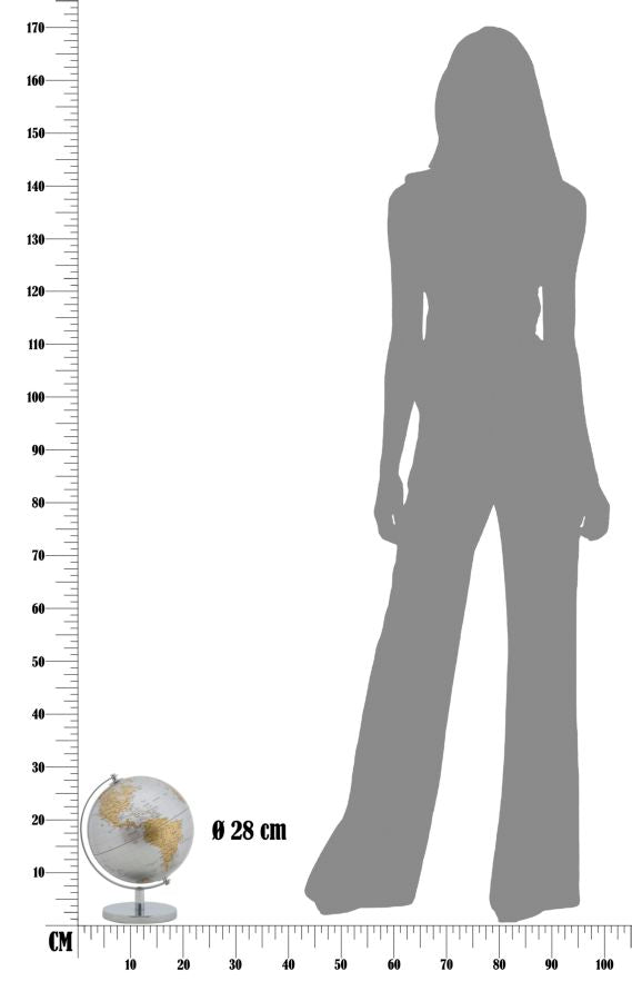 Globo de Oro y Plata (Decoración Moderna)