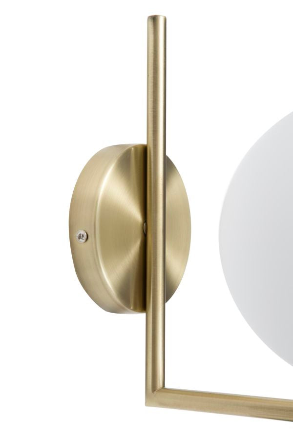 Lámpara de Pared Dorada con Borde Redondo (Decoración Moderna)