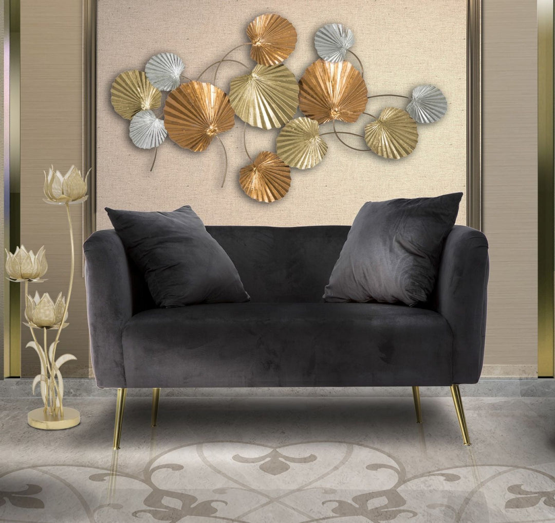 Sofá de terciopelo negro – Bucarest tapizado