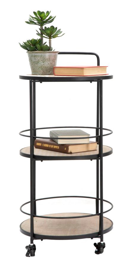 Carrito de metal negro – Arex estantería rodante