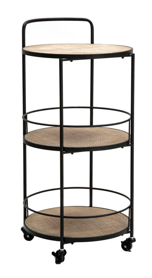 Carrito de metal negro – Arex estantería rodante