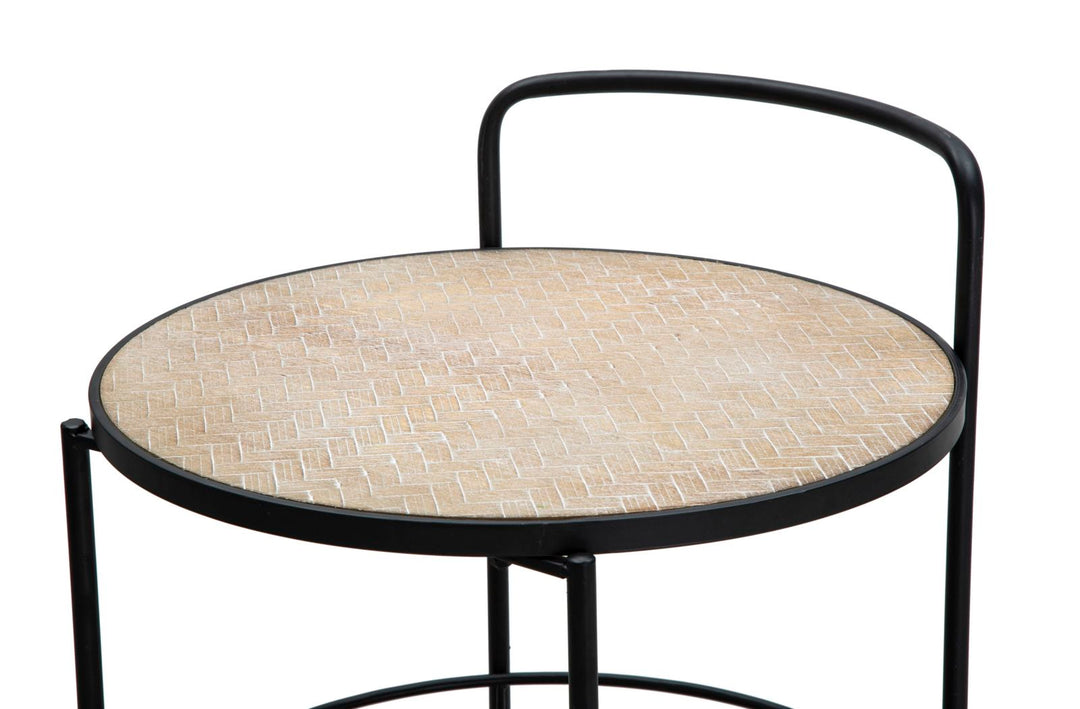 Carrito de metal negro – Arex estantería rodante