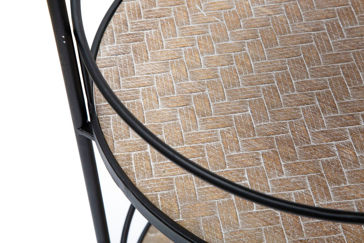 Carrito de metal negro – Arex estantería rodante