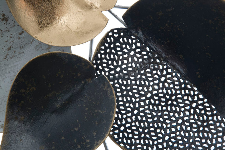 Decoración de pared en forma de hoja de metal