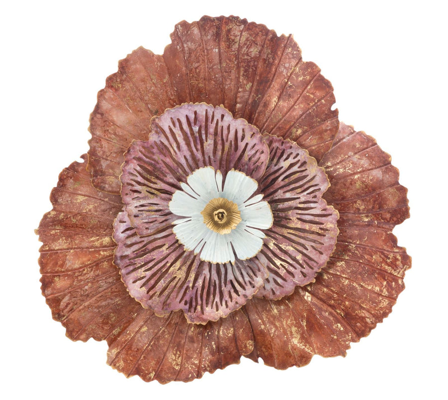 Decoración de pared Flor roja grande