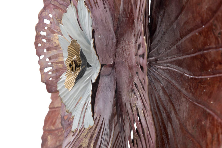 Decoración de pared Flor roja grande