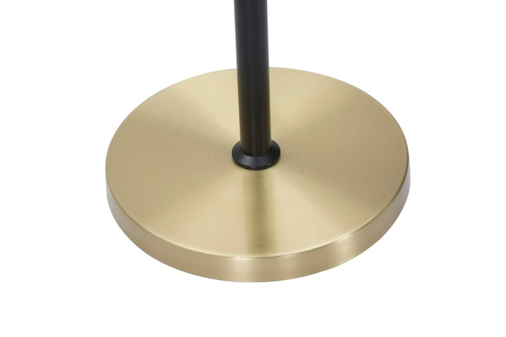 Lámpara de Pie de Metal Dorado y Negro con 5 Bombillas