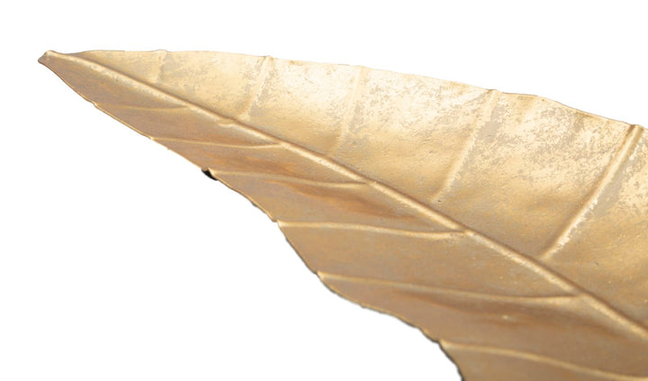 Bandeja de Metal Dorada en Forma de Letra