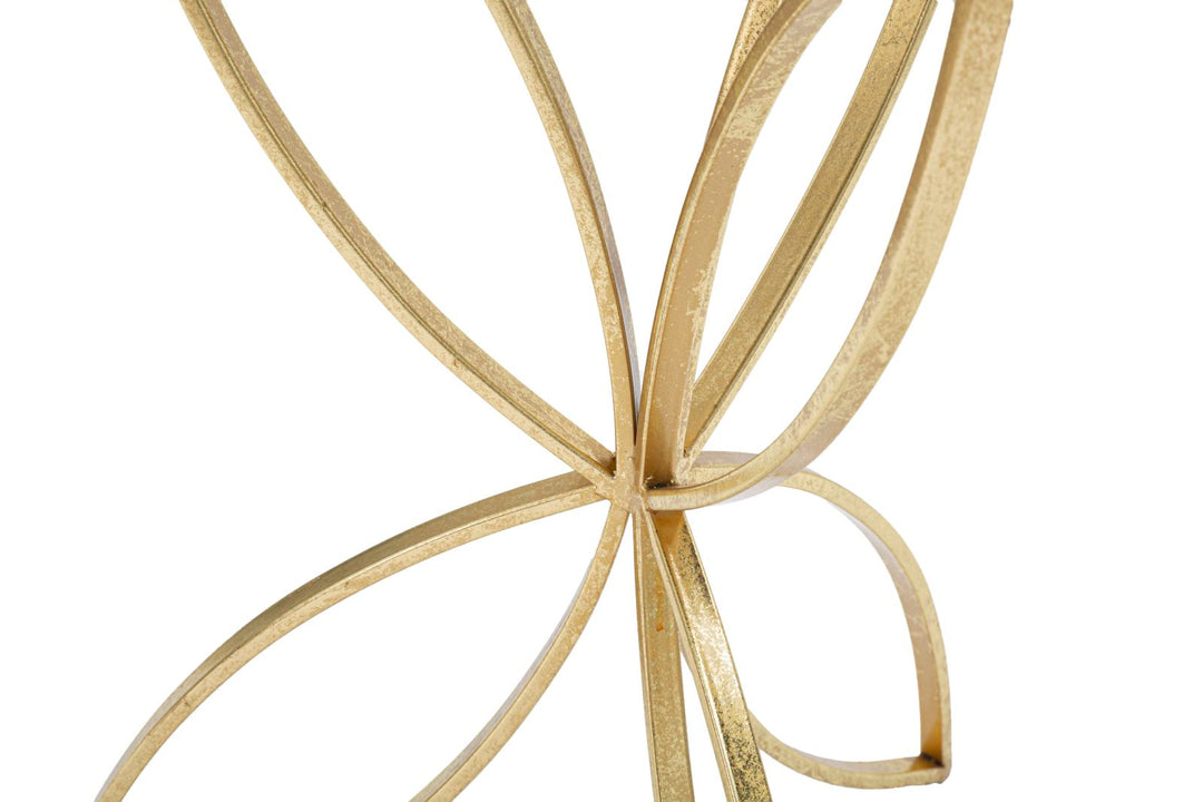 Soporte para plantas de metal dorado – Butterfly portamacetas decorativo