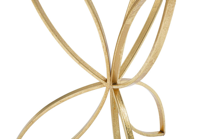 Soporte para plantas de metal dorado – Butterfly portamacetas decorativo