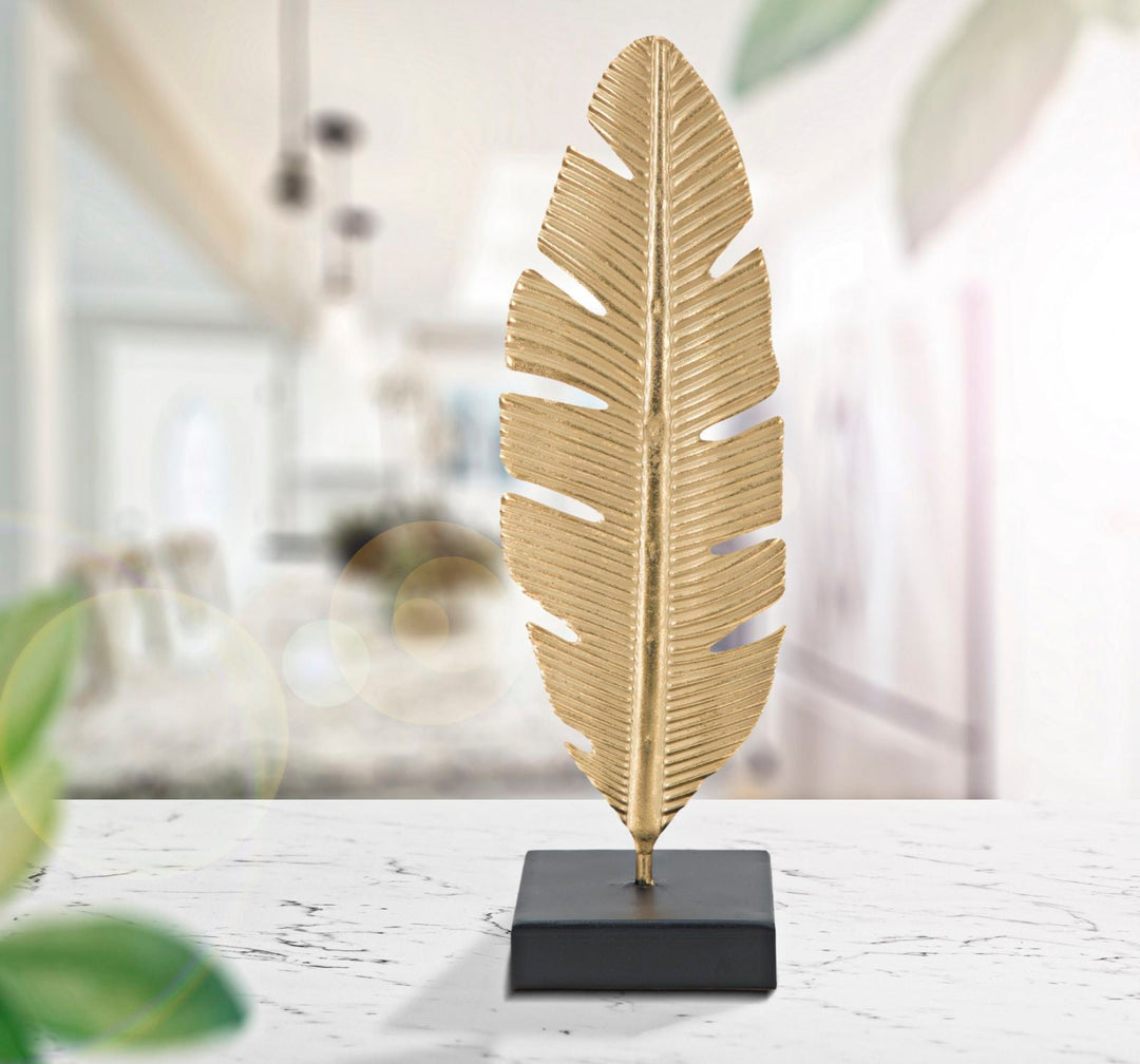 Decoración de Hoja Dorada (Escultura Moderna)