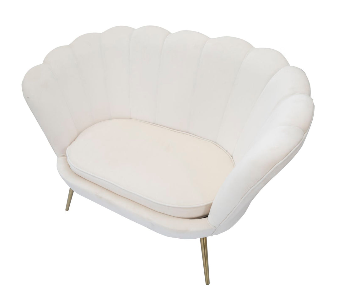 Sofá de terciopelo crema – Vienna Crema tapizado