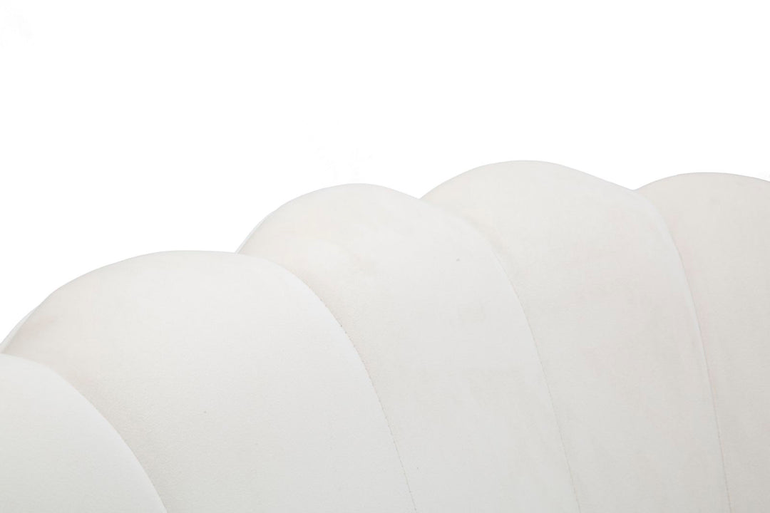 Sofá de terciopelo crema – Vienna Crema tapizado