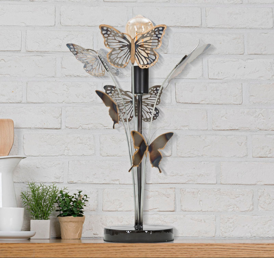 Lámpara de Mesa Mariposa Metal
