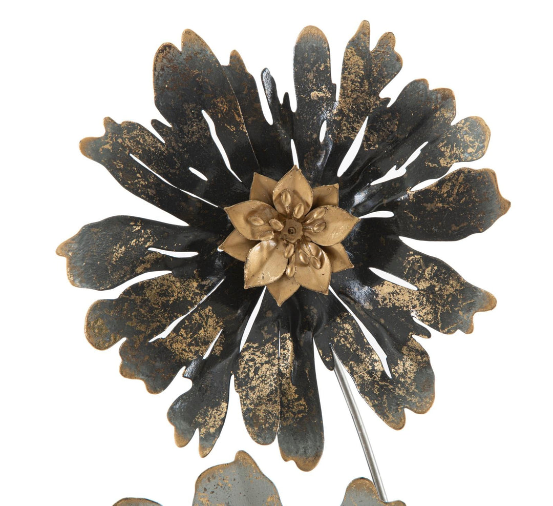 Decoración de Pared Moderna Floral de Metal