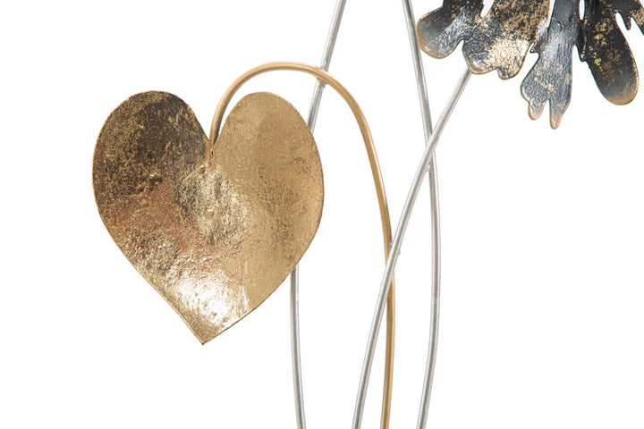 Decoración de Pared Moderna Floral de Metal