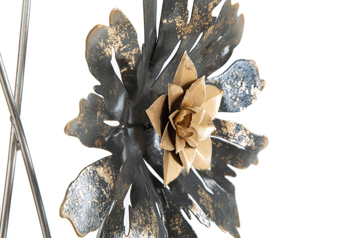 Decoración de Pared Moderna Floral de Metal