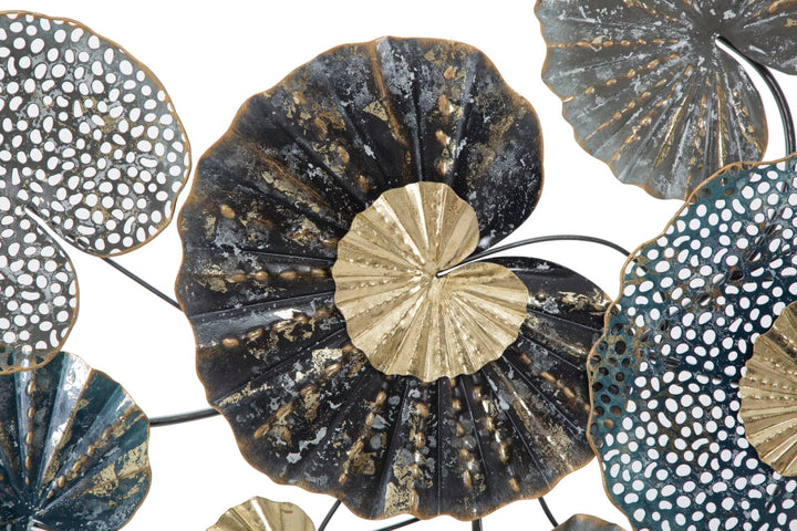 Nenúfar de metal en marco