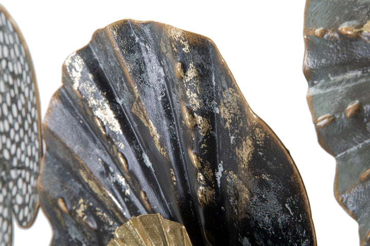 Nenúfar de metal en marco