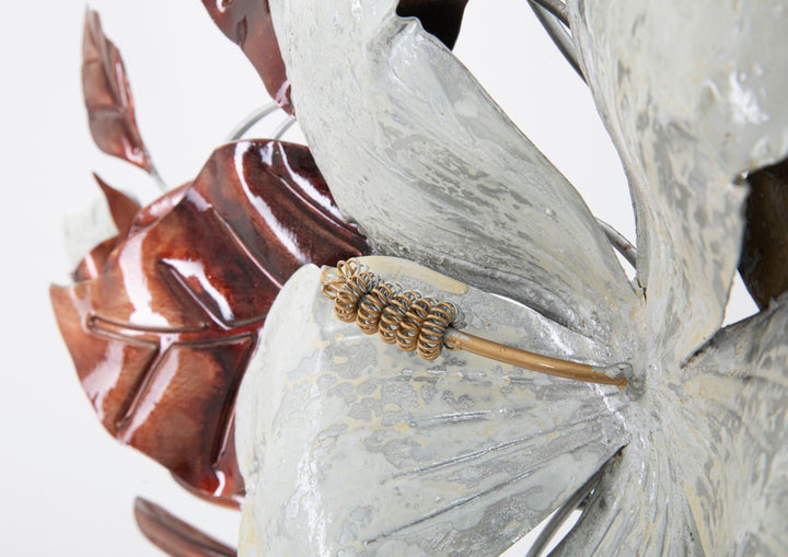 Decoración de Pared Moderna Floral de Metal