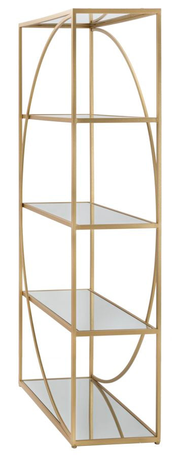 Estantería de metal dorado – Glamy librería moderna