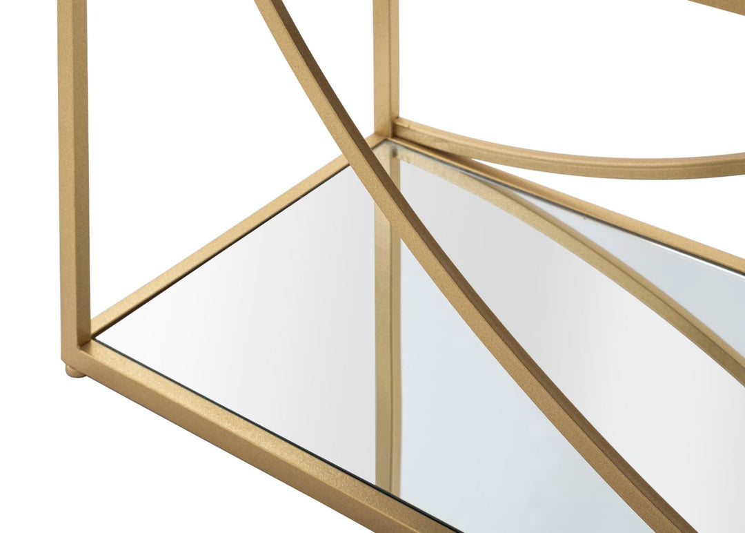 Estantería de metal dorado – Glamy librería moderna