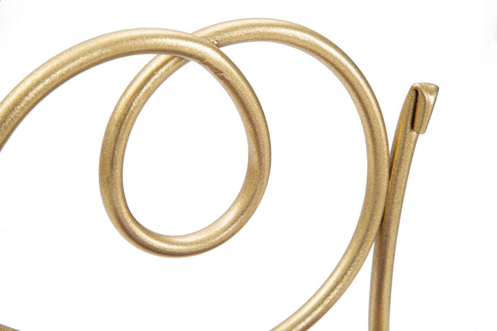 Estantería de Pared en Metal y Cristal Dorado