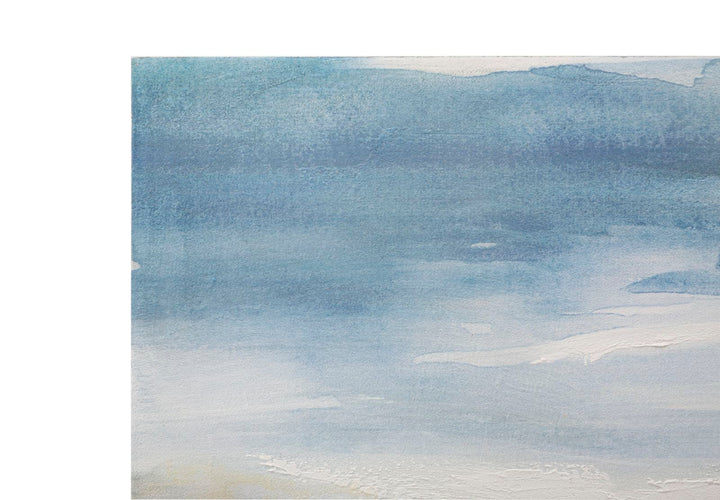 Pintura Abstracta Paisaje Azul Gris