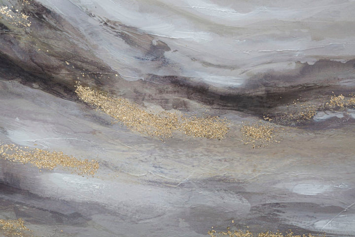 Mural Mármol Dorado y Gris 3 Piezas