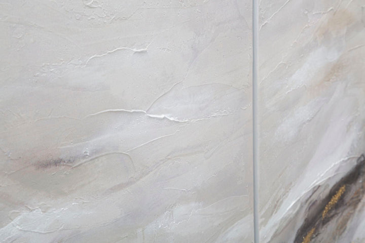 Mural Mármol Dorado y Gris 3 Piezas