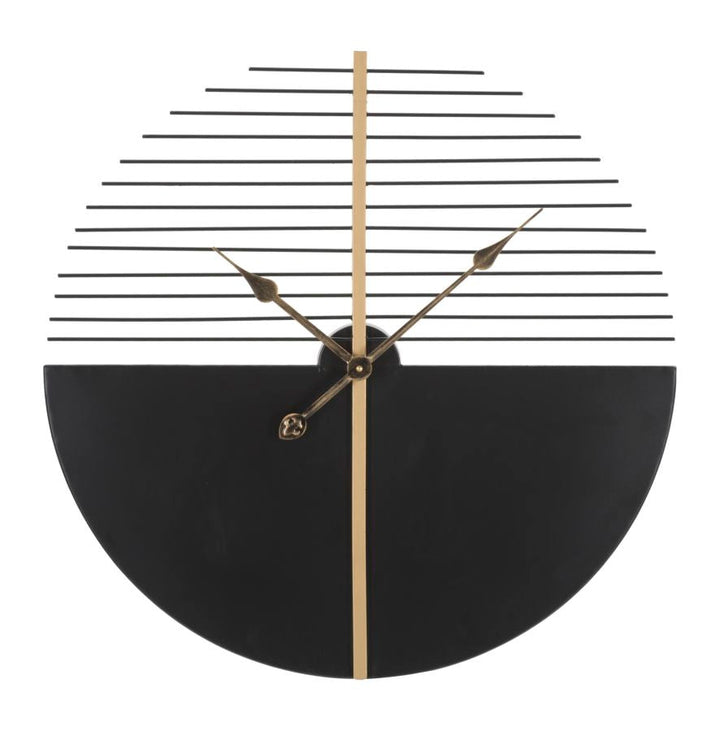 Reloj de Pared Moderno Geométrico Blanco y Negro