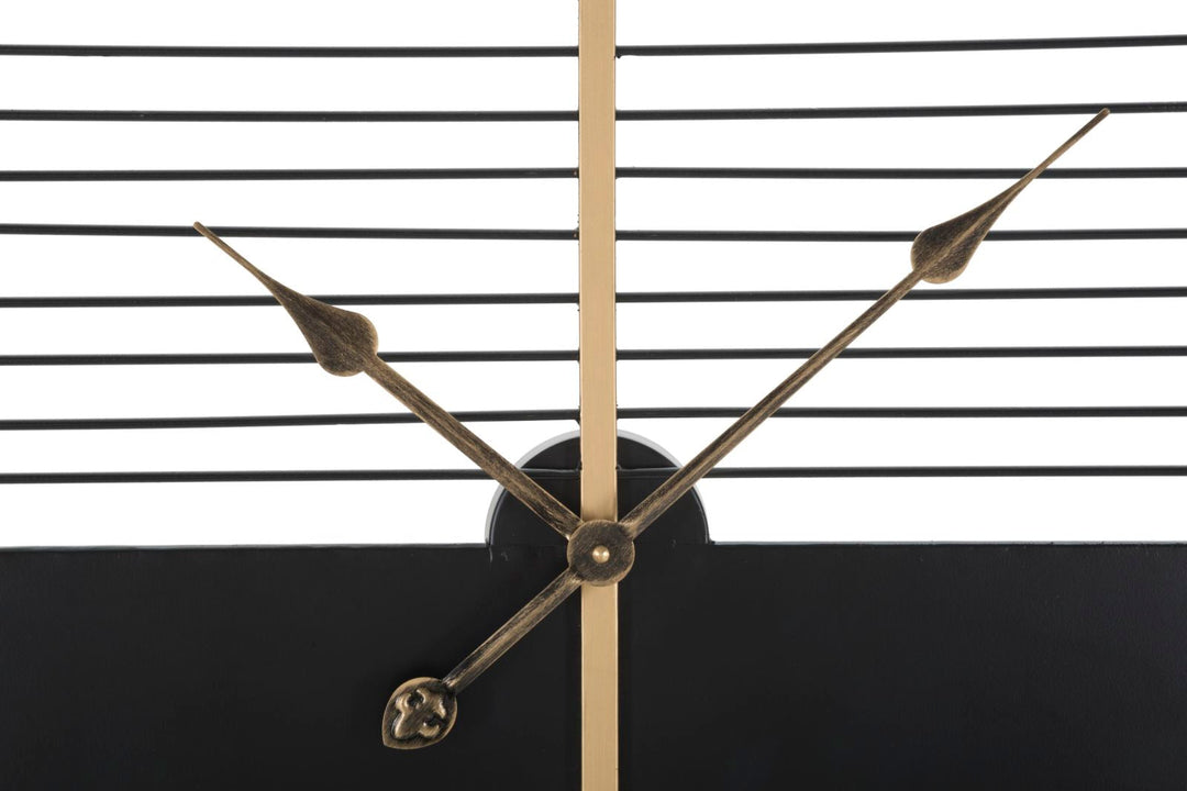 Reloj de Pared Moderno Geométrico Blanco y Negro