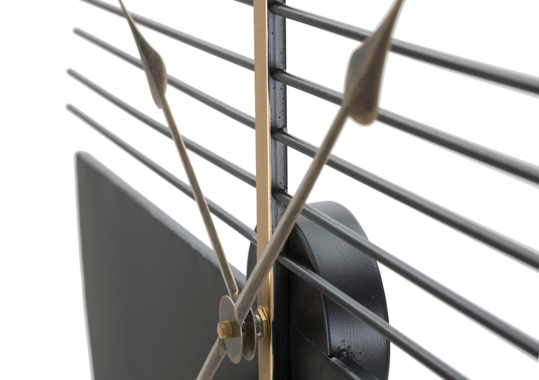 Reloj de Pared Moderno Geométrico Blanco y Negro