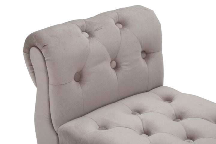 Banco de Terciopelo Gris