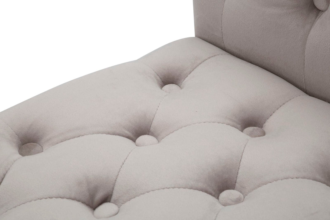 Banco de Terciopelo Gris