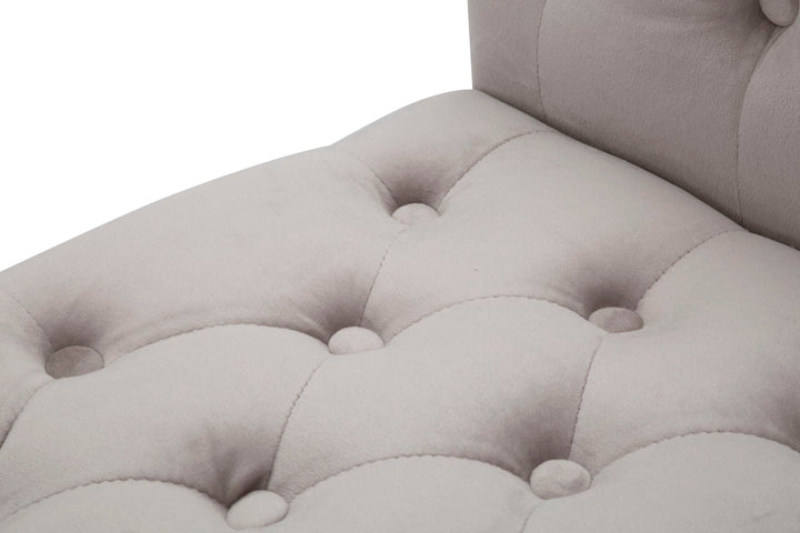 Banco de Terciopelo Gris