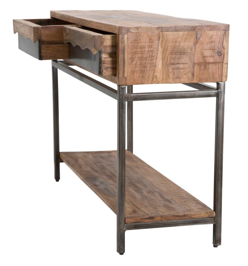 Mesa consola de madera con cajones – Yellowstone mueble de recibidor