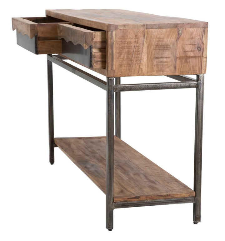 Mesa consola de madera con cajones – Yellowstone mueble de recibidor