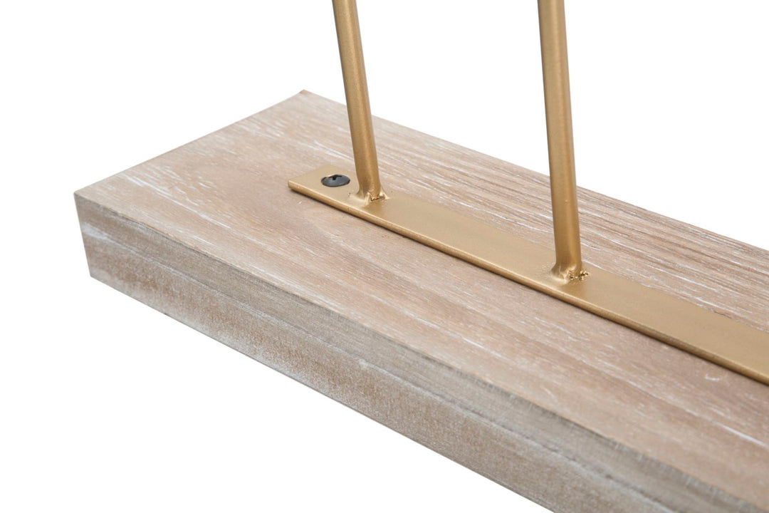 Decoración Hoja de Palma Dorada (Escultura Moderna)