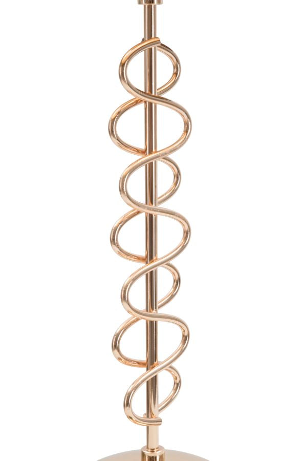 Lámpara de Mesa de Metal Dorado y Negro