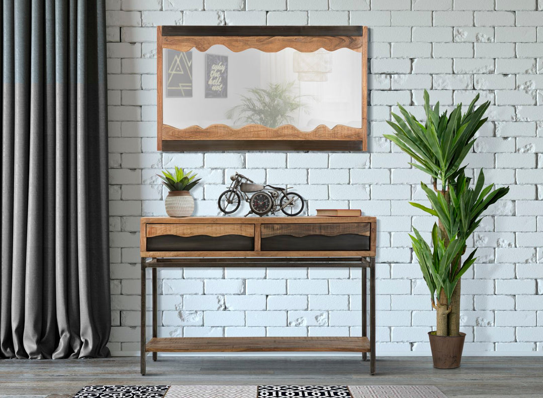 Mesa consola de madera con cajones – Yellowstone mueble de recibidor