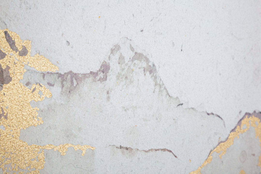 Pintura Abstracta Montañas Marrones