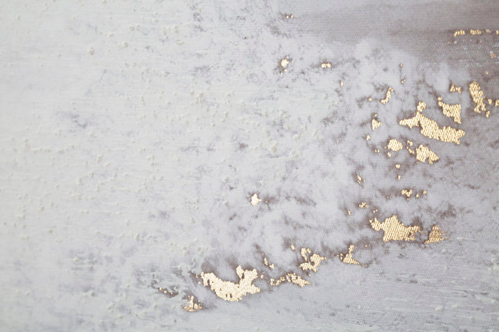 Pintura Abstracta Oro y Blanco y Negro