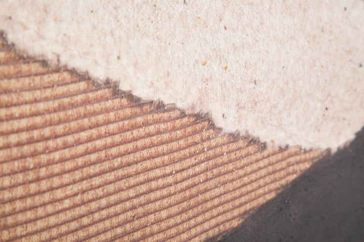 Pintura Bohemia Abstracta Moderna Marrón Desierto